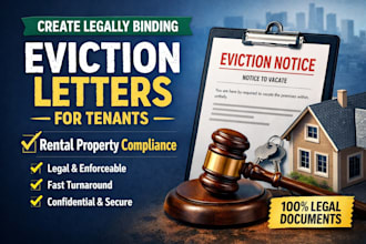 create legally binding eviction letters for tenants, rental property compliance