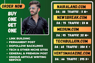 do USA and UK backlinks guest post on newsbreak and other blogs with high da
