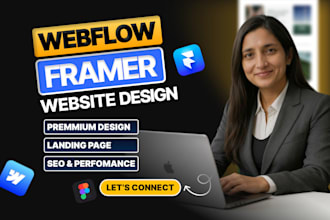 design, redesign webflow website, figma to framer or webflow, framer website