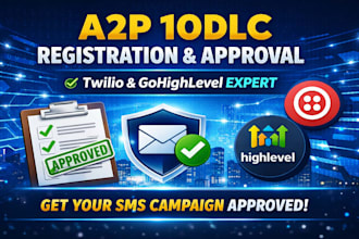 do a2p 10dlc registration gohighlevel a2p 10dlc twilio a2p registration bulk sms
