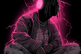 make anime styled cover art