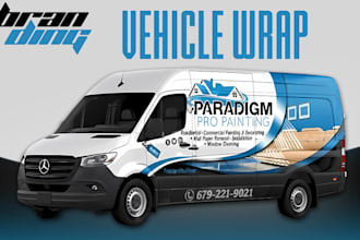 do branding vehicle wrap, van wrap, car wrap, truck wrap, any vehicle wrap, bus