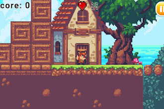 create 2d rpg fighting and adventure game on phaser, godot, unity engine