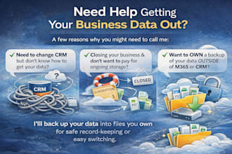 export and back up your office 365 or CRM data into files you own