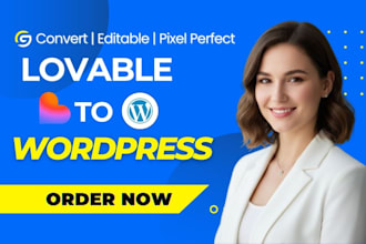 convert lovable ai website to wordpress site