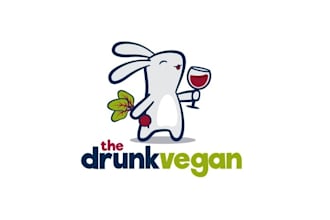 design surprising animal logo for the drunk vegan wine