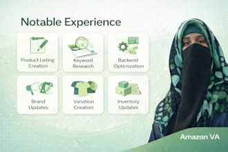 amazon product listing and optimization as an amazon VA