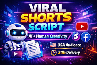 write viral ai scripts for youtube shorts and facebook reels