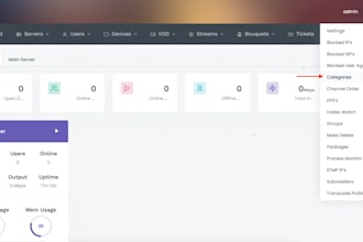 create unlimited user on live and vod server, epg setup, xui one, xtream UI