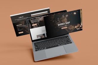 build custom barbing saloon website, barbershop website, saloon booking website