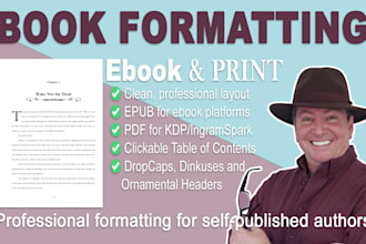 professionally format your book for print and ebook