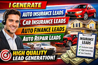 generate auto insurance leads car insurance leads auto finance auto repair leads