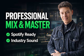 professionally mix and master your song for spotify quality