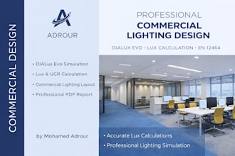 design professional commercial lighting using dialux evo