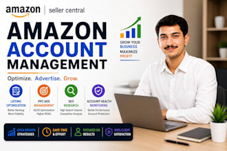manage amazon seller account and sponsored ads