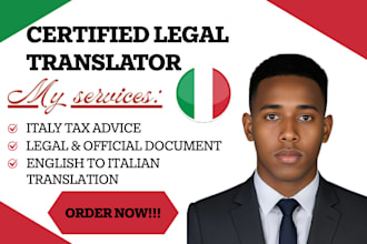 translate legal documents into italian with in 24 hours