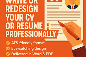 write or redesign your CV or resume professionally