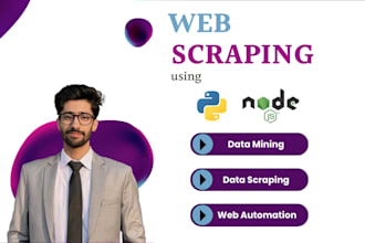 web scraping, data scraping and automation