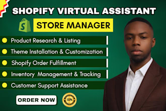 be your reliable shopify virtual assistant and shopify store manager