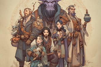 draw your dnd party