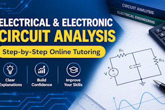 tutor you in electrical and electronic circuit analysis
