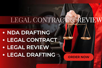 review contracts, draft nda, legal agreements and terms for your business