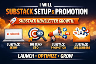 do substack setup substack promotion  grow substack subscribers