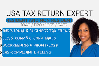 file us 5472, 1040nr for non resident, llc, business tax return