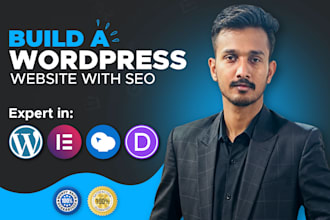 your wordpress expert using elementor, divi, wpbakery