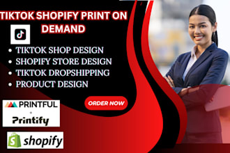 build a high converting tiktok shop, tiktok seller center with shopify pod