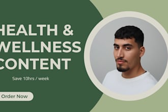 write health and wellness newsletter content