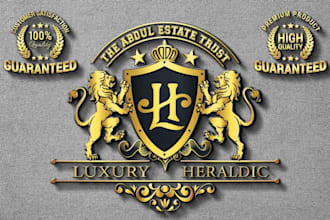 design luxury royal and heraldic crest logo