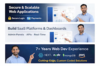 create scalable web apps with secure login and payments
