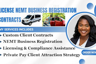 setup your nemt business with licensing, secure private pay clients, contracts
