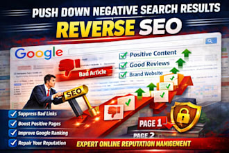 push down negative search results using reverse SEO ORM