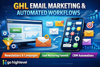 setup gohighlevel email marketing newsletter campaigns ghl automated workflows