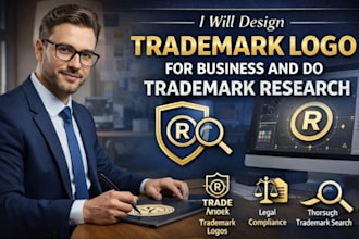 design trademark logo for business and do trademark research