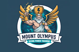 create high quality zeus mascot logo with t shirt design