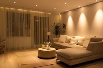 do modern lighting design projects and create interior and exterior renders