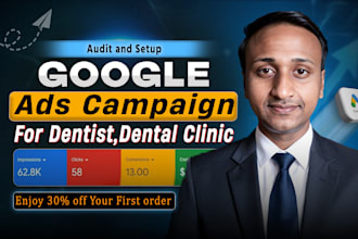 manage google ads to get more leads for your dental clinic