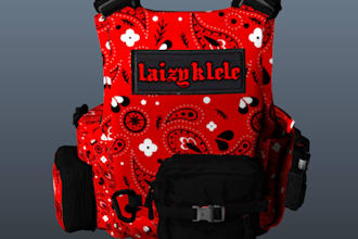 make custom gang vest for you with all required files
