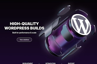 create custom wordpress website