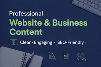 write engaging website and business content