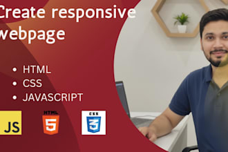 create webpage website for you using html CSS and js