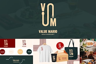 design a minimalist full branding kit, brand guidelines and logo
