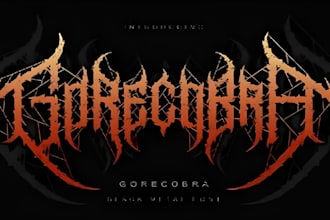 design a brutal custom metal band logo for your band