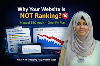 provide website SEO audit and ranking fix plan