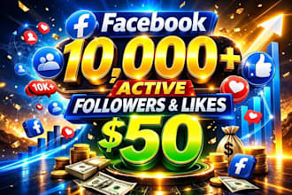 promote 10,000 high quality facebook followers fast