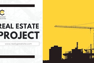 design pitch deck for real estate development, crowdfunding, property flipping