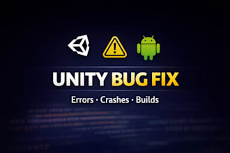 fix unity bugs, crashes, anr and build errors fast